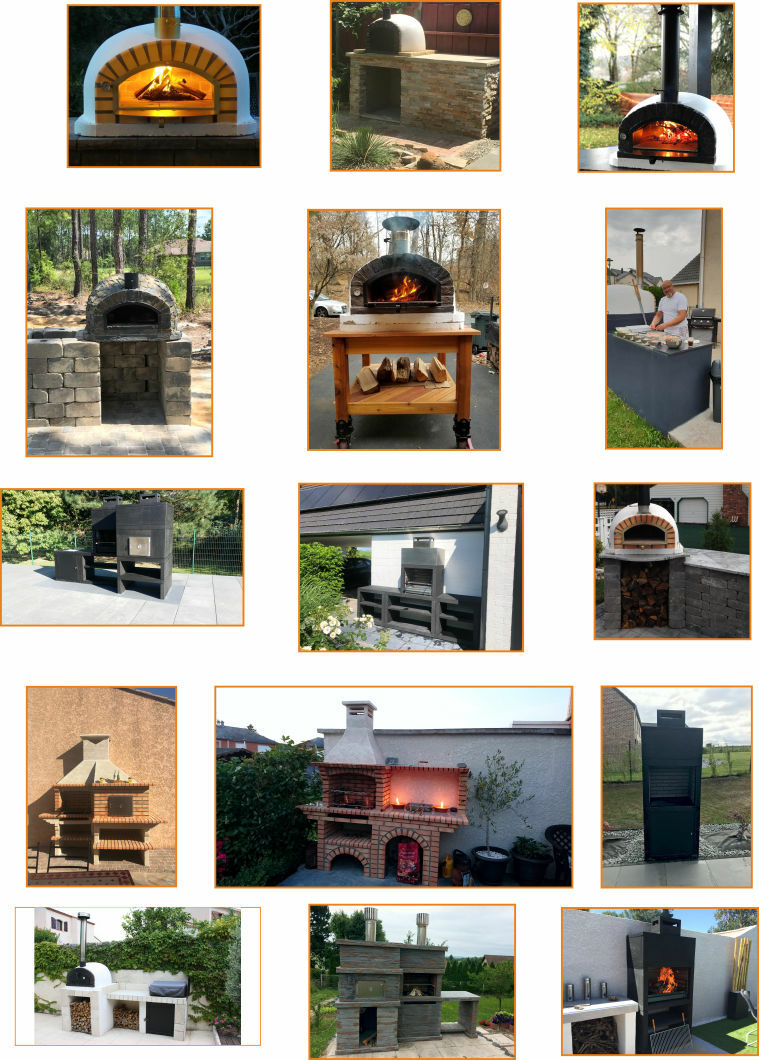 four et barbecues en brique